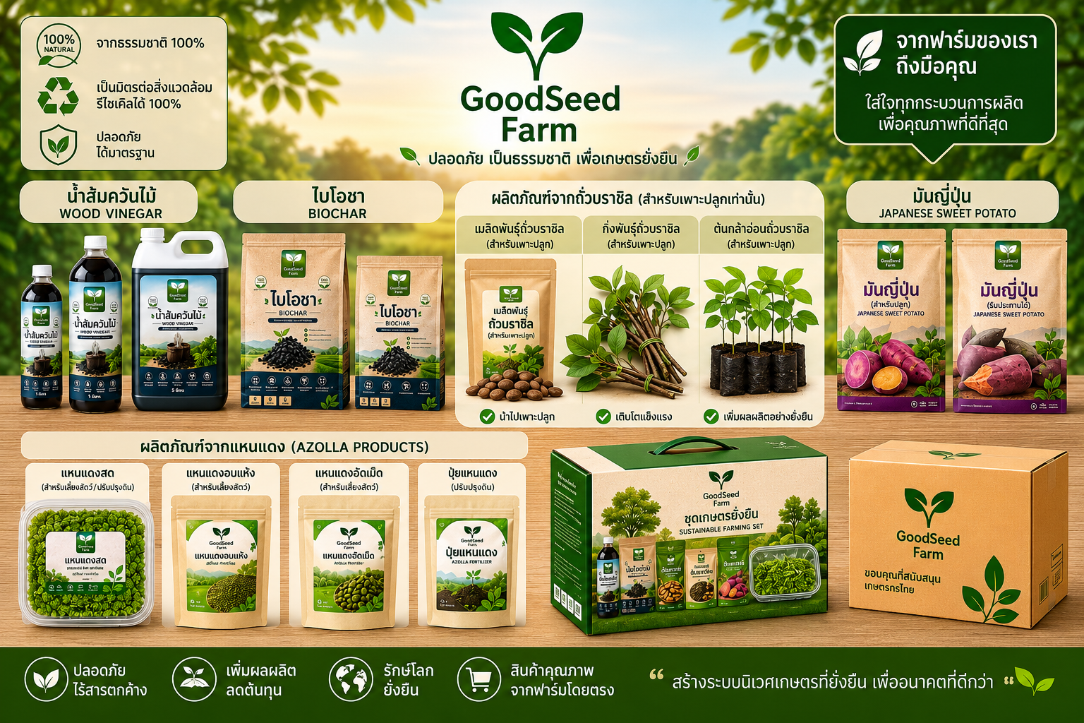 ผลิตภัณฑ์ Biochar Good Seed Farm